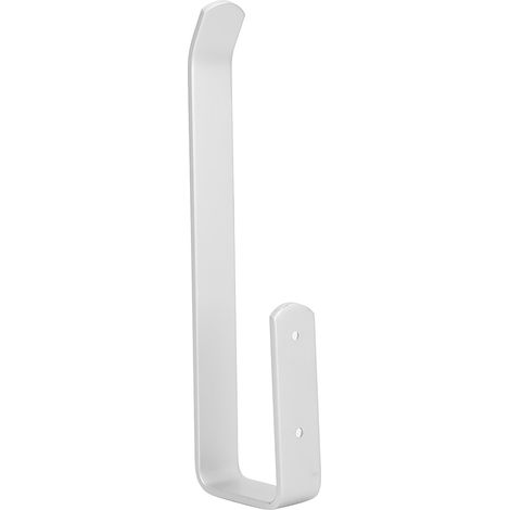 Porte-serviettes Space Alumina, porte-papier toilette mural, rangement pour rouleau de papier toilette, modèle 417032, finition mate allongée.