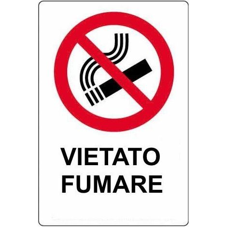 Oreca CARTELLO SEGNALETICO VIETATO FUMARE