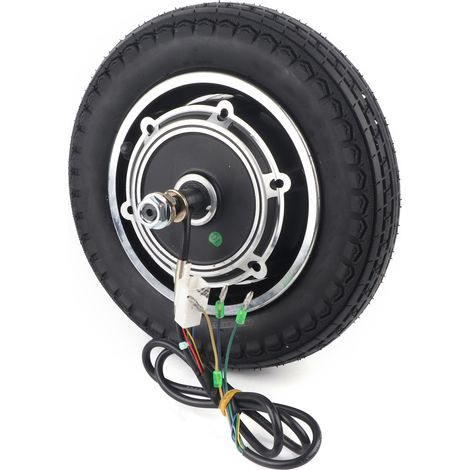 Accessoire de moteur de moyeu de roue de pneu de pneu de scooter électrique de l'alliage d'aluminium 24V 350W 10 pouces (1/5)