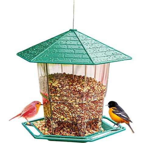 Großvolumiger, wasserdichter, zusammenklappbarer Wildvogelfutterspender (1/5)