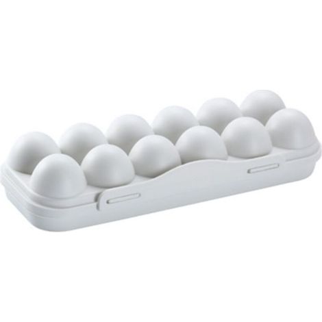 Boîte de Stockages Oeufs,1 Pièces Boîte à œufs Réfrigérateur,Boite a Oeufs en Plastique,Réfrigérateur Porte-Oeufs Plateaux,12 œufs Boîte de Rangement,pour Le Stockage des Oeufs (1/4)