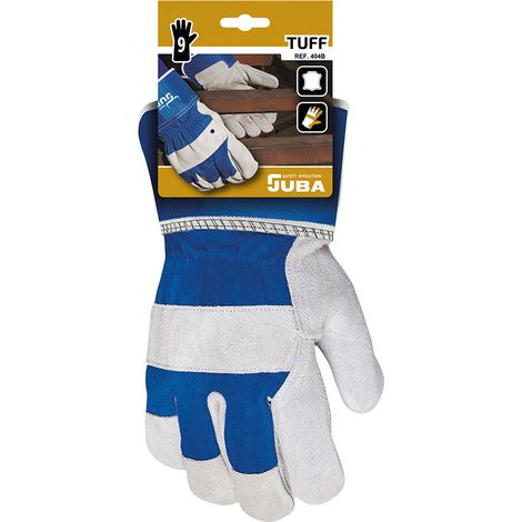 Handschuh aus Spaltleder/Rindsleder/Canvas, Größe 9 JUBA