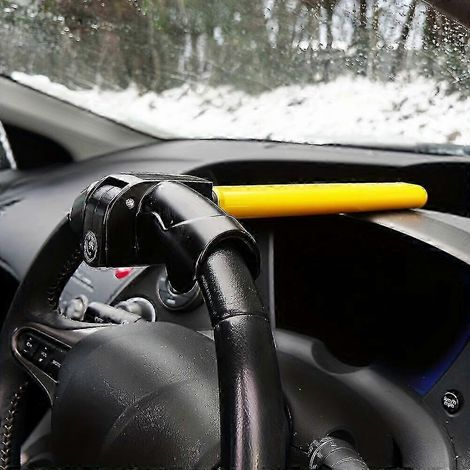 Antivol de volant universel, antivol de volant universel renforcé : renforcez la sécurité de votre véhicule, prévenez le vol, protégez votre voiture  Pour la sécurité de votre voiture