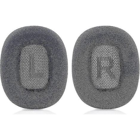 Coussinets d'oreille de rechange en mousse à mémoire de forme et cuir protéiné magnétiques pour AirPods Max (noir) (1/4)