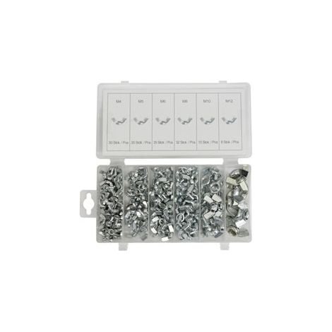 Flügelmuttern Set 150-teilig – M4, M5, M6, M8, M10 (1/2)