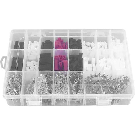 Lot de 115 connecteurs JST MX SM, pas de 2,5 mm. Connecteurs JST SM, mâle/femelle, boîtier, cosses à sertir.