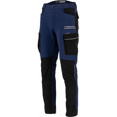 Pantaloni elasticizzati blu navy e neri, "S", CE, lahti (1/5)