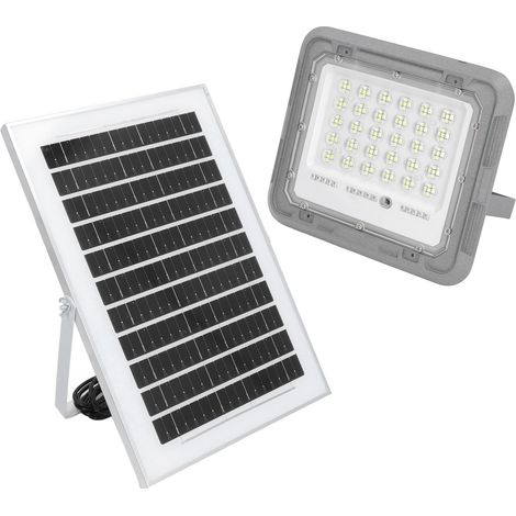 Projecteur solaire étanche IP66, 150 LED, batterie 4000 mAh, 100 W, pour extérieur. (1/5)