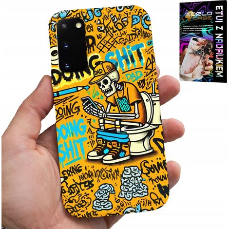 Funda para Samsung Galaxy S20 - Esqueleto defecando en el inodoro (1/5)