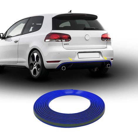 Profilo Adesivo per Dam Paraurti Volkswagen Golf 6 con Biadesivo 3M APT - Colore: BLU - Confezione: POSTERIORE