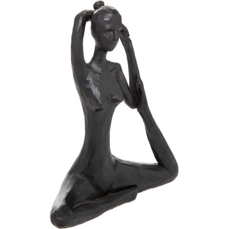 Statuette femme yoga Lina H.22cm résine - Atmosphera créateur d'intérieur