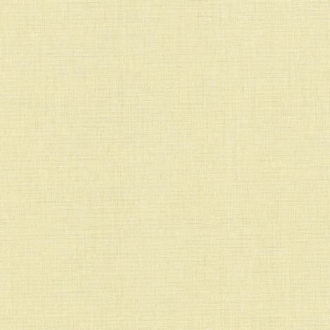 Papier peint uni jaune Tapisserie chic aspect textile pour salle de bains & couloir Papier peint intissé satin idéal chambre d'enfant (1/4)