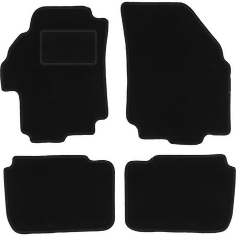 Alfombrillas de terciopelo negro para Suzuki Liana hatchback, sedán, station wagon (2001-2004) (1/5)