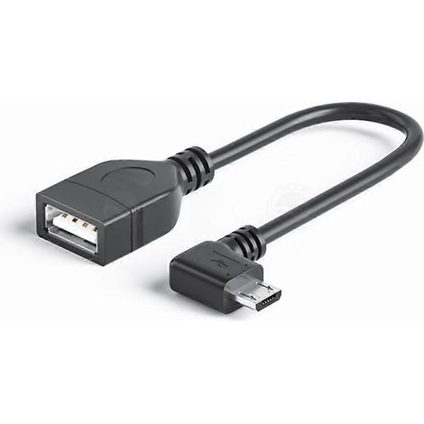 Câble de données micro USB vers USB OTG femelle durable pour imprimantes Udisk - Gauche