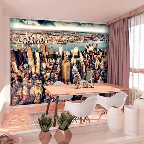 Papier Peint "Bird's Eye View of New York" 70 x 100 cm (1/2)