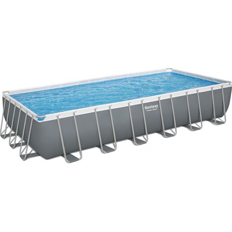 Bestway 56935-5 Piscina bae fuori terra rettangolare da 732x366x132 cm grigio