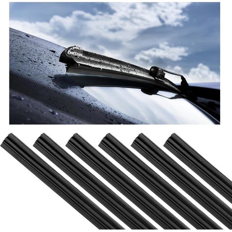 6x Scheibenwischer Gummi 800mm Zuschneidbar für klare Sicht (1/5)
