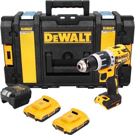 DeWalt DCD 796 D2 Akku Schlagbohrschrauber 18 V 70 Nm Brushless + 2x Akku 2,0 Ah + Ladegerät + Tough Box (1/5)
