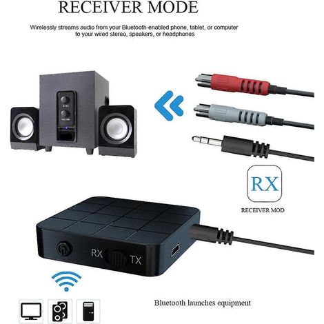 Émetteur-récepteur audio Bluetooth 5.0 2 en 1 sans fil 3,5 mm (1/5)