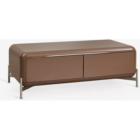 Table basse rectangulaire 120x60 cm en MDF Alazne SKLUM Camel Brun