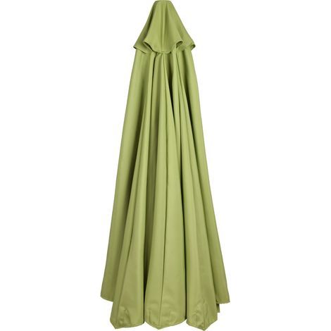Ersatz-Sonnenschirmbezug, wasserdichtes Polyester, für 2,7 m Durchmesser, 6-Streben-Gestell, achatgrün