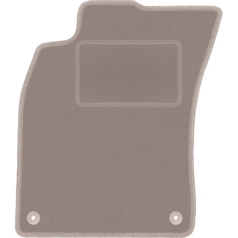 Tapis de sol conducteur en velours beige pour : Audi A6 C6 berline, break, Avant (2004-2006)