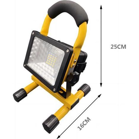 Thanmoer Projecteur LED Rechargeable, Lampe rechargeable, 30W 3 modes d\'éclairage Portable Super Brillant Lampe de Travail (1/4)