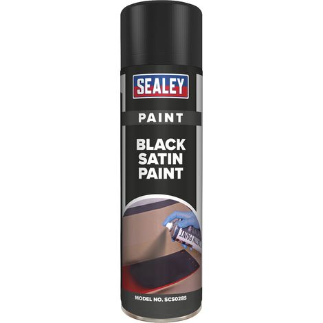 Sealey Satin Paint 500ml - Black SCS028S