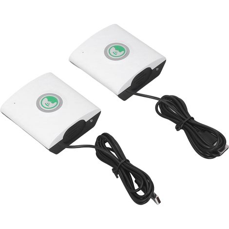 Interphone vocal bidirectionnel, sonnette sans fil intelligente, communication longue portée, son clair et puissant, idéal pour la sécurité de la maison et du bureau (blanc). (1/5)