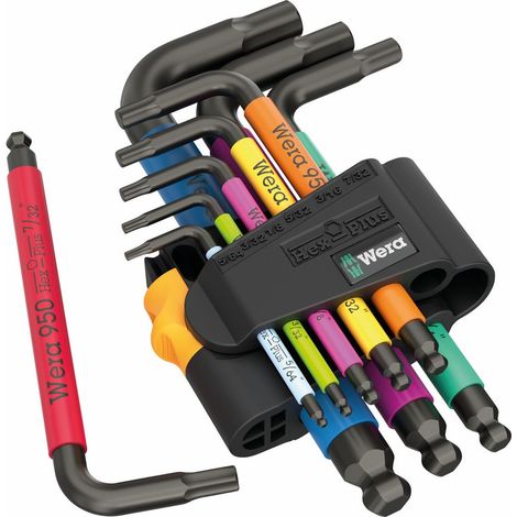 Wera 950/9 Hex-Plus Multicolor Juego de llaves hexagonales en L (1/5)