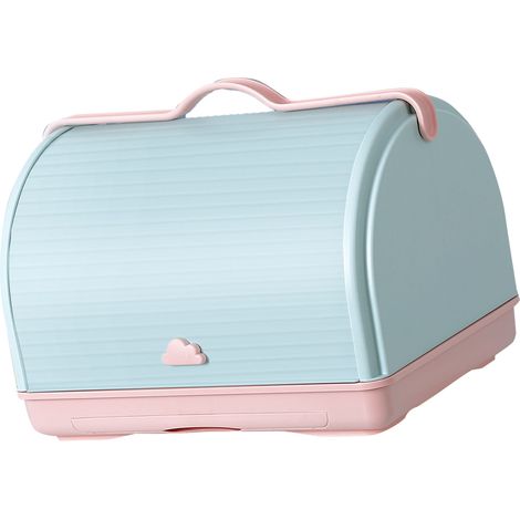 Trockenbox für Babyflaschen mit staubdichtem Deckel, robustem PP-Material, Tragegriff, multifunktionalem Abtropfgestell für Familienreisen (1/5)