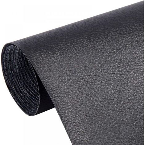 Kit de patchs en cuir autocollants en cuir patchs en cuir autocollants 5 pièces patchs de réparation en cuir 20 x 30 cm (noir) (1/5)