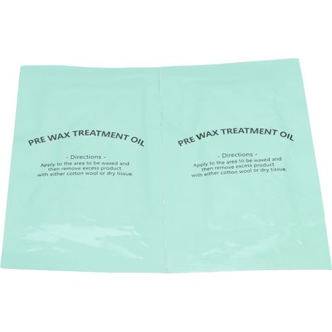 Lot de 2 lingettes prétraitement dépilatoire, nettoyage peau avant cire, lingettes humides nettoyantes vertes (1/5)