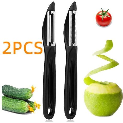 Éplucheur de légumes - Universel - Inox - Tranchant denté - Design ergonomique - Compatible lave-vaisselle (1/4)