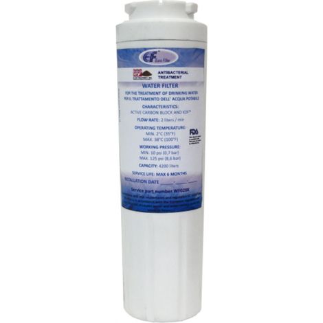 Euro Filter WF028K – Cartuccia filtro acqua per frigorifero compatibile con Bosch Siemens AEG Whirlpool Samsung LG (1/3)
