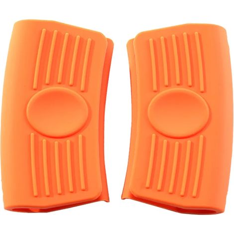 Cubierta de asa auxiliar de silicona, cubierta de asa de sartén resistente al calor, funda de asa de olla antideslizante (1/5)