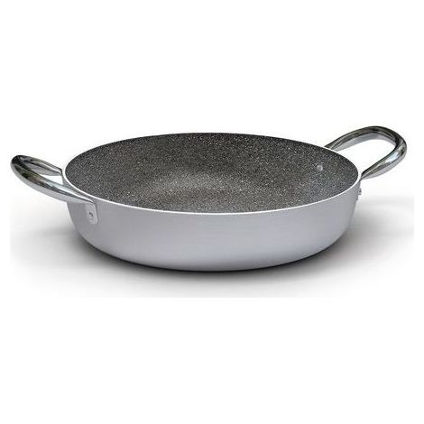Ballarini 8003150517802 Linea 6900 Tegame Antiaderente in Alluminio con Rivestimento Karestone Adatto per Induzione 28 cm colore Nero
