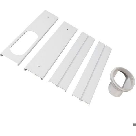 Kit Fenêtre PVC - Étanchéité Climatiseur Portable - Compatible Horizontal Et Vertical - Pour Fenêtres Coulissantes - 4 Panneaux (1/4)