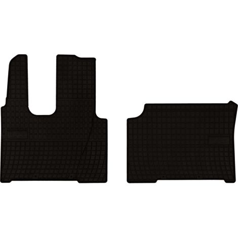 Gummifußmatten für Mercedes Actros MP4, schmale Kabine (2011–2019) – schwarz, passgenau