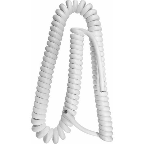 Fai cavo spiralato 3x0.75 bianco 10 metri  2014