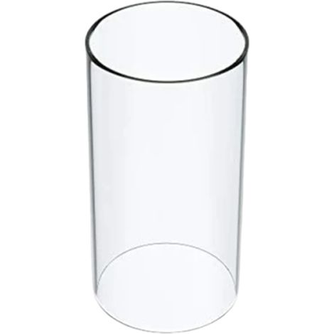 Grande lanterne en verre pour guirlandes lumineuses, ouverte aux deux extrémités, 18 cm de large x 30 cm de haut (transparente, 18 c (1/5)