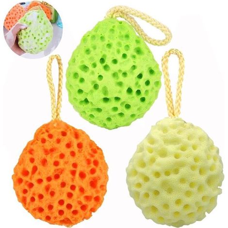 3 ppcs éponge de bain texture nid d'abeille-Fei Yu (1/5)