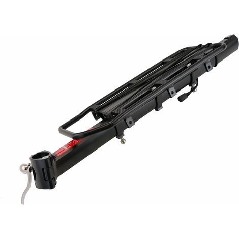 PrimeMatik - Portaequipajes metálico trasero bicicleta fijación tubo de 36x15cm