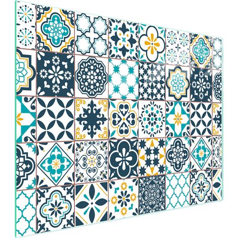 TAGLIERE IN VETRO 52x40 MOSAICO (1/5)