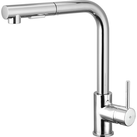 Monomando Cocina Extraible Silver Cromo - GME (1/2)