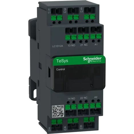 Contacteur TeSys LC1D 3P 12A AC-3 440V bobine 24V AC - LC1D12AB7