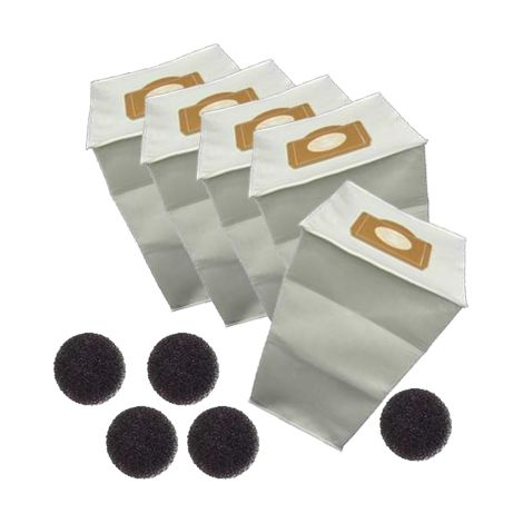 Atepac – Lot de 5 sacs filtre polyester 30L – 5 filtres pour centrales C.CLEANER, AXPIR, CONFORT, BLUE, POWER, BOOSTY – Résistance à l'humidité et déchirures
