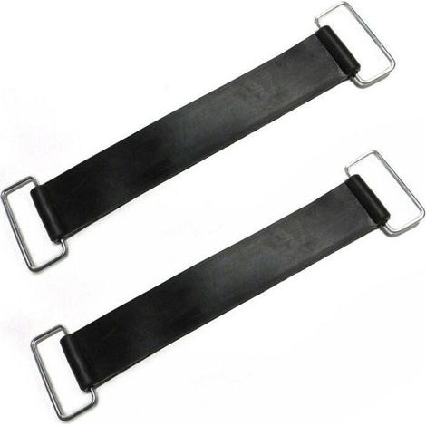 Lot de 2 Sangle De Maintien De Batterie – 15 X 4 Cm, Sangle D'arrimage Polyvalente Batterie De Moto Bande De Boîte De Batterie Fixe Bikke Légère, Sangle Fixe D'attache De Batterie De Moto, Supports D