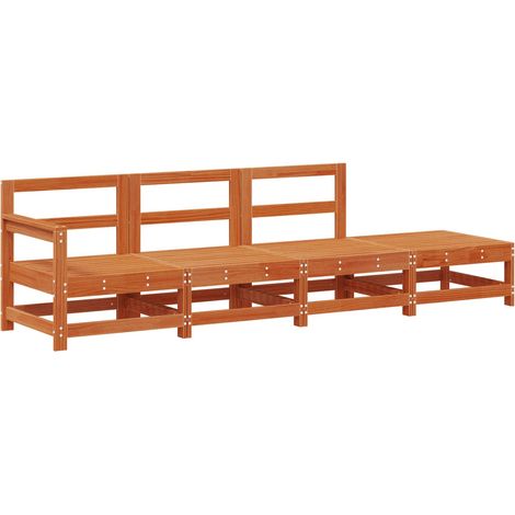 Sectional Sofa Einheiten Wachsbraun 252 x 62 x 70,5 cm vidaXL