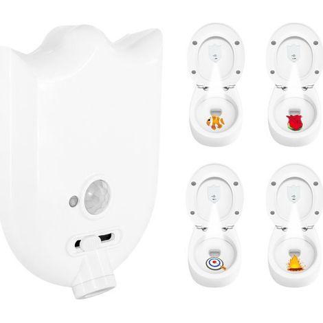 WC Beleuchtung LED Beleuchtung für WC WC Lampe Nachtlicht mit Bewegungsmelder Mehrfarbig 4 verschiedene Muster (1/5)